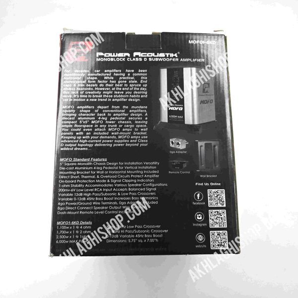 امپلی فایر خودرو پاوراکوستیک مدل MOFO1.6KD - Image 3